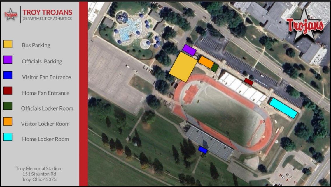 Troy Parking Map